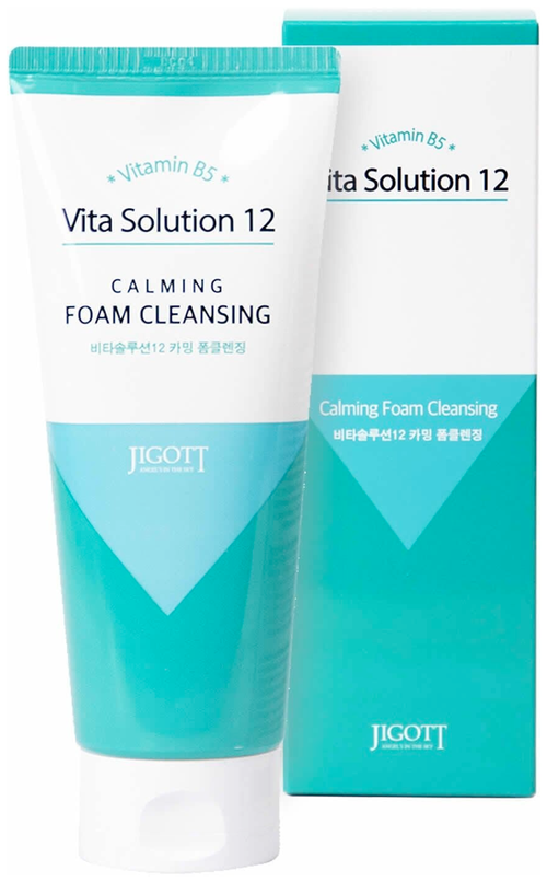 Jigott Очищающая пенка для лица / Vita Solution 12 Calming Foam Cleansing, 180 мл