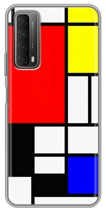 Дизайнерский силиконовый чехол для Хуавей П Смарт 2021 / Huawei P Smart (2021) Модриан