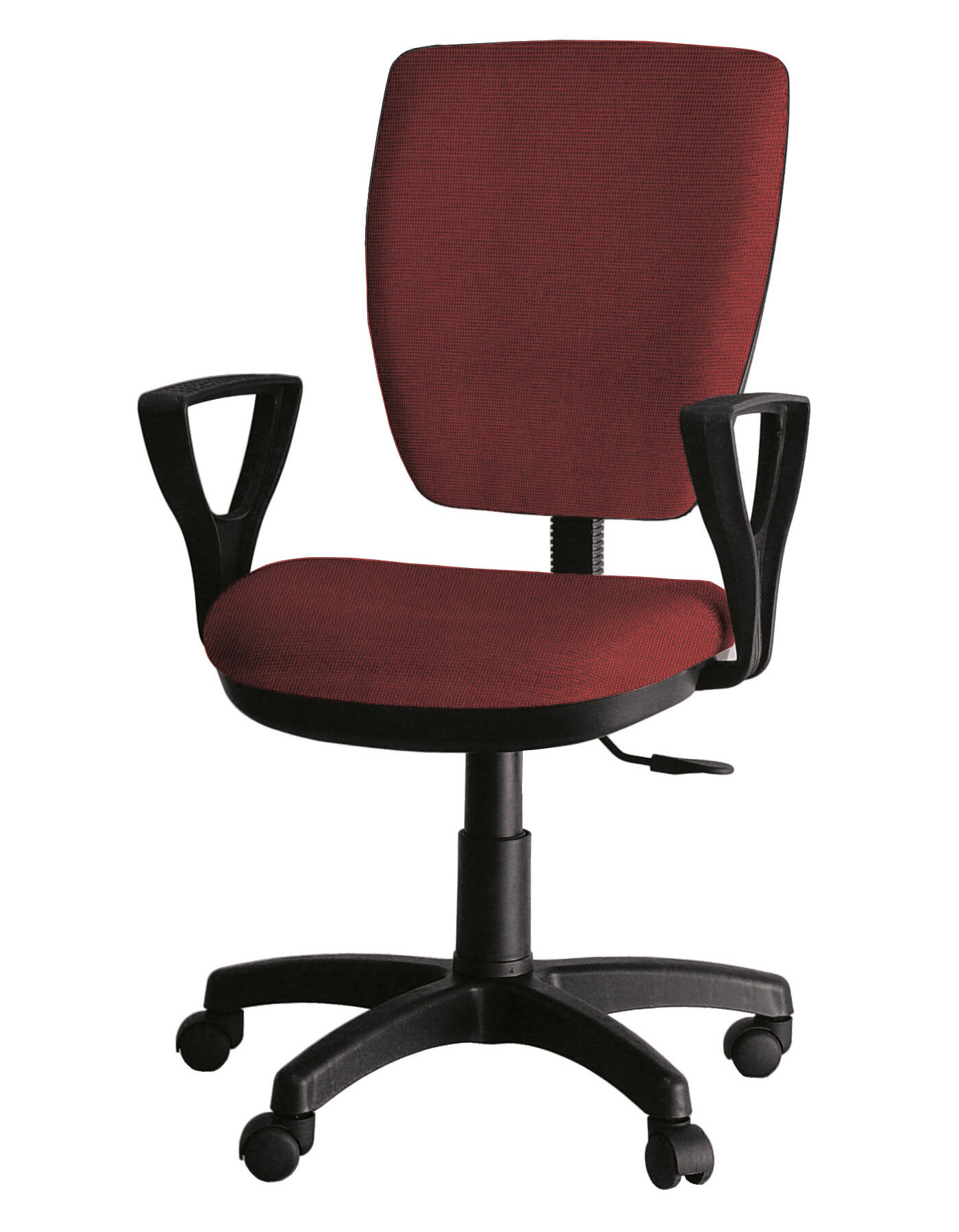 Кресло Ультра ткань цвет красно-чёрный подлокотники Гольф