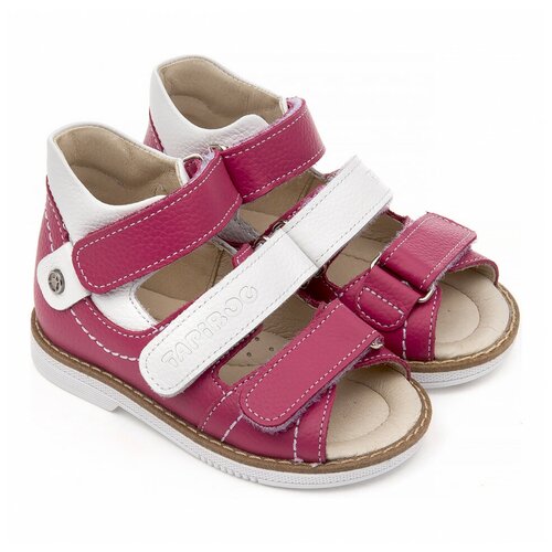 Сандалии Tapiboo, размер 26, белый, розовый сандалии tapiboo размер 26 розовый