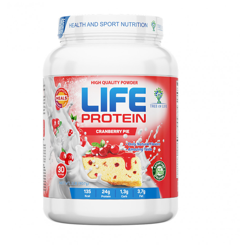 Протеин Tree of Life Life Protein, 907 гр, Cranberry протеин изолят tree of life life isolate 2lb 907 гр манго