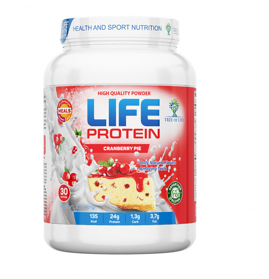 Протеин Tree of Life Life Protein, 907 гр, Cranberry