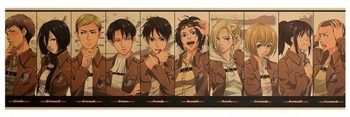 Постер, плакат из аниме Атака титанов Shingeki no Kyojin