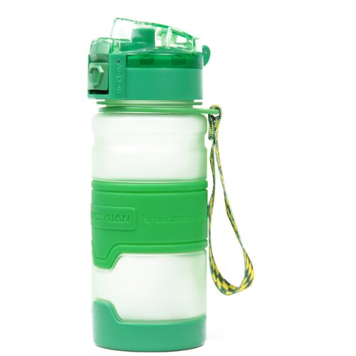 Бутылка для воды спортивная зеленая Kangzyuan 380мл бутылка для воды aladdin aveo 0 7l зеленая