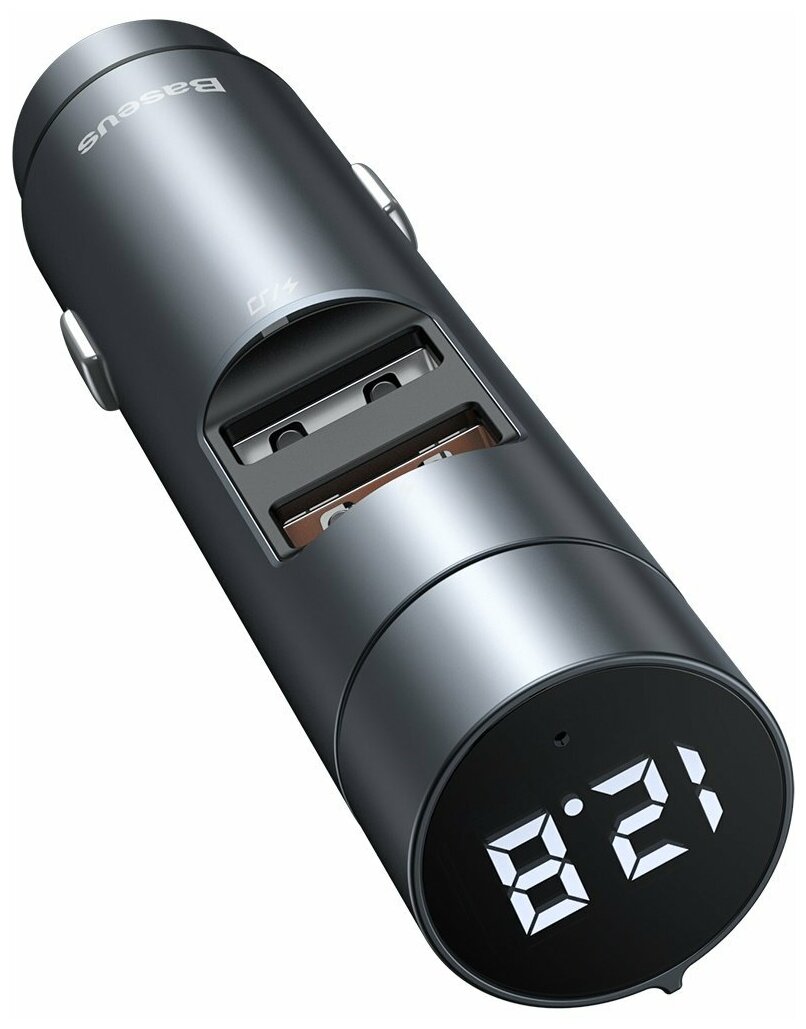 Автомобильный FM-трансмитер Baseus Energy Column Pro Car Wireless MP3 Charger Tarnish (CDNL000014)