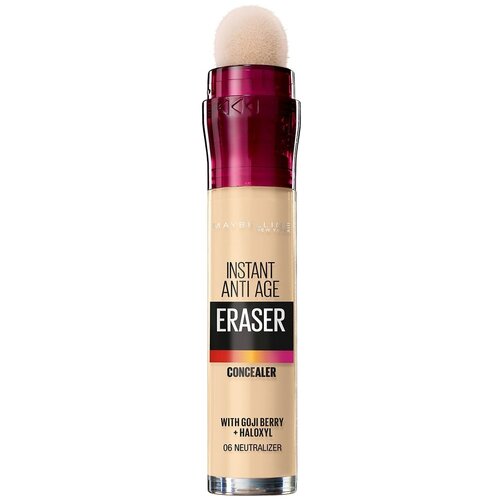 Maybelline New York Консилер The Eraser Eye, оттенок 06, Нейтрально-бежевый