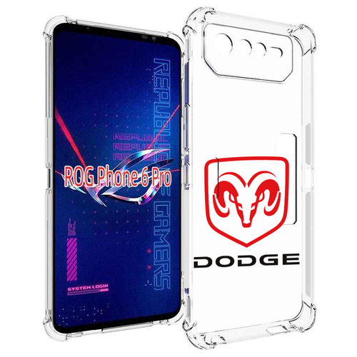 Чехол MyPads dodge-2 мужской для Asus ROG Phone 6 Pro задняя-панель-накладка-бампер