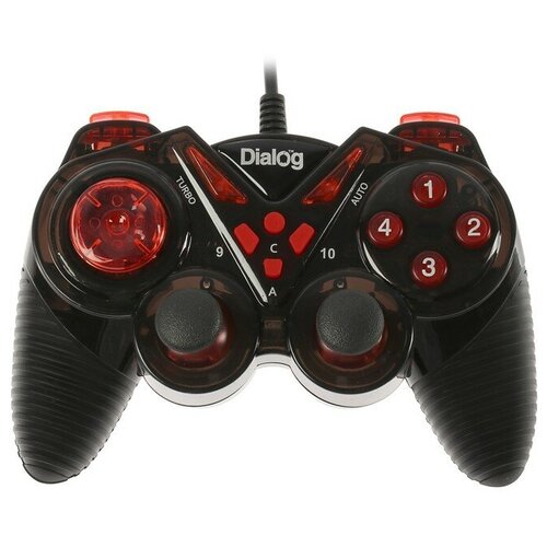 Геймпад Dialog Action GP-A13 проводной вибрация для PC PS23 USB черно-красный 127500₽