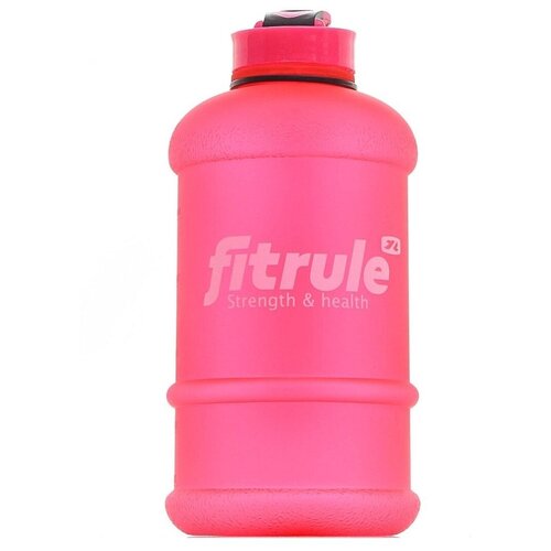 Бутыль FitRule прорезиненный крышка щелчок 1.3L (Розовый)