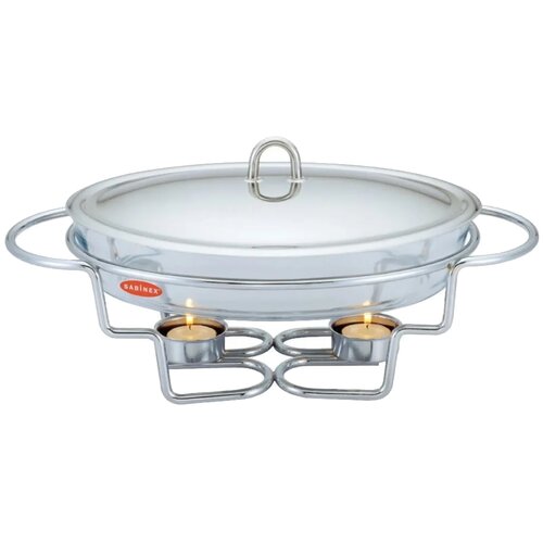 Мармит сервировочный Peterhof PH-16103 2 серебристыйпрозрачный 13 см 3000 мл 23 см 8550₽