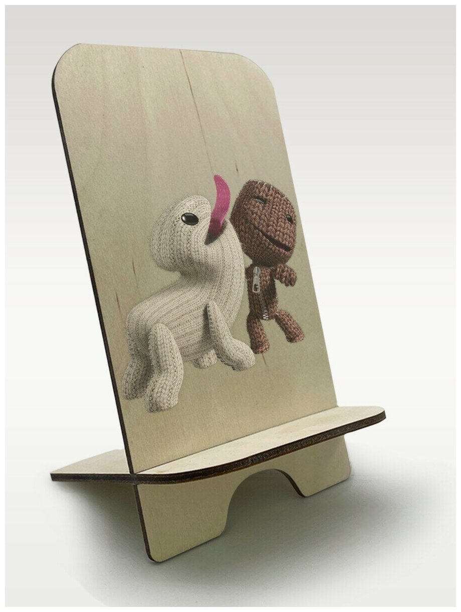 Подставка для телефона c рисунком УФ игры LittleBigPlanet 3 (ЛитлБигПлэнет Оддсок Свуп Тоггл Секбой) - 272