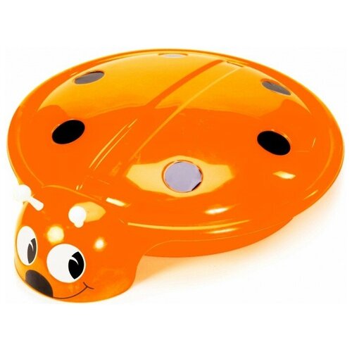 R-Toys Песочница-бассейн Божья коровка с крышкой/Оранжевый