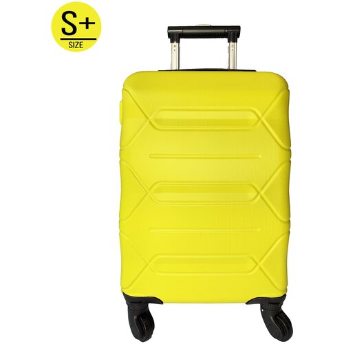 фото Чемодан, размер (s+), 50 л, ударопрочный abs пластик, кодовый замок. цвет желтый твой чемодан