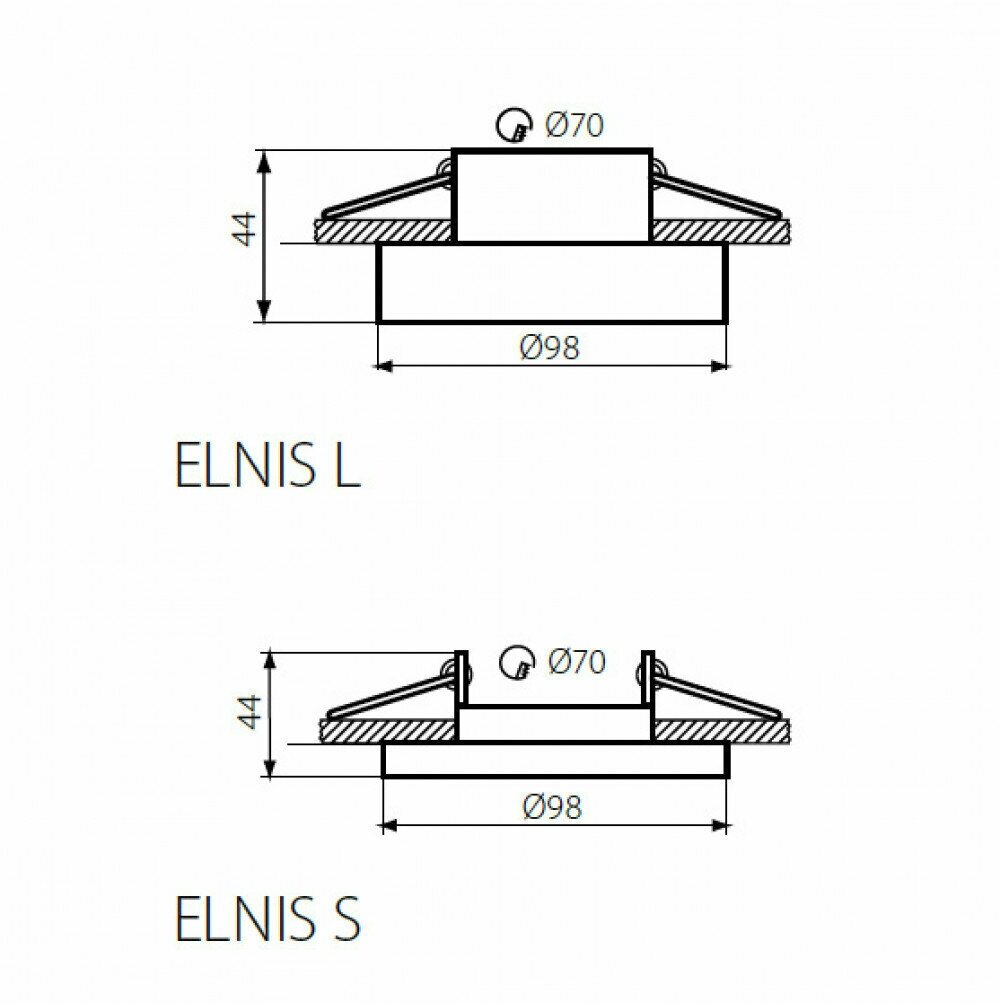 Спот Kanlux ELNIS L, GU10, 35 Вт, цвет арматуры: черный, цвет плафона: золотой - фотография № 4