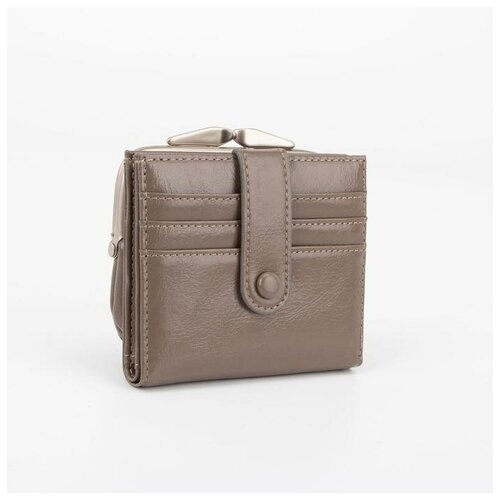 фото Кошелёк на кнопке, цвет серый бренд ко