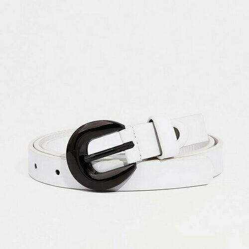 фото Ремень сима-ленд, размер 110, белый