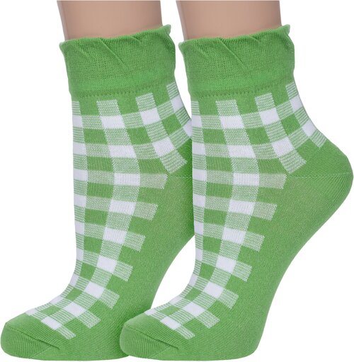 Носки PARA socks, 2 пары, размер 23, зеленый