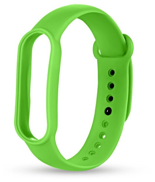 Сменный Силиконовый браслет для Xiaomi Mi Band 5/6 Ярко-зеленый