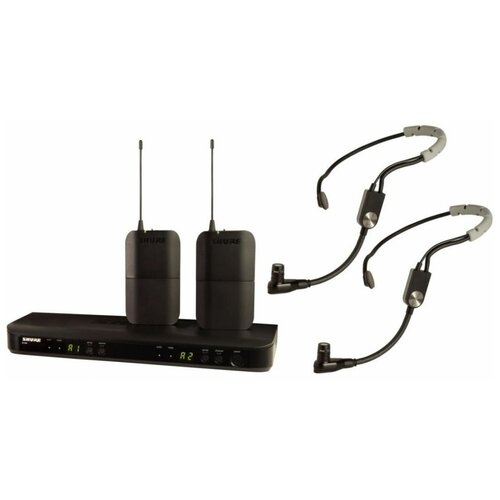 SHURE BLX188ESM35 M17 662-686 MHz двухканальная радиосистема с двумя головными микрофонами SM35 12830000₽
