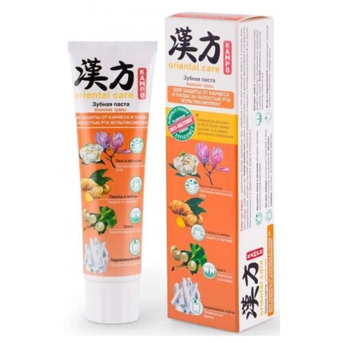 Купить Зубная паста MODUM KAMPO ORIENTAL CARE Японские травы для защиты от кариеса и ухода за полостью рта мультикомплекс, 100 г