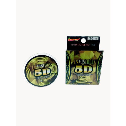 Леска монофильная INVISIBLE 5D 0,16м 30м