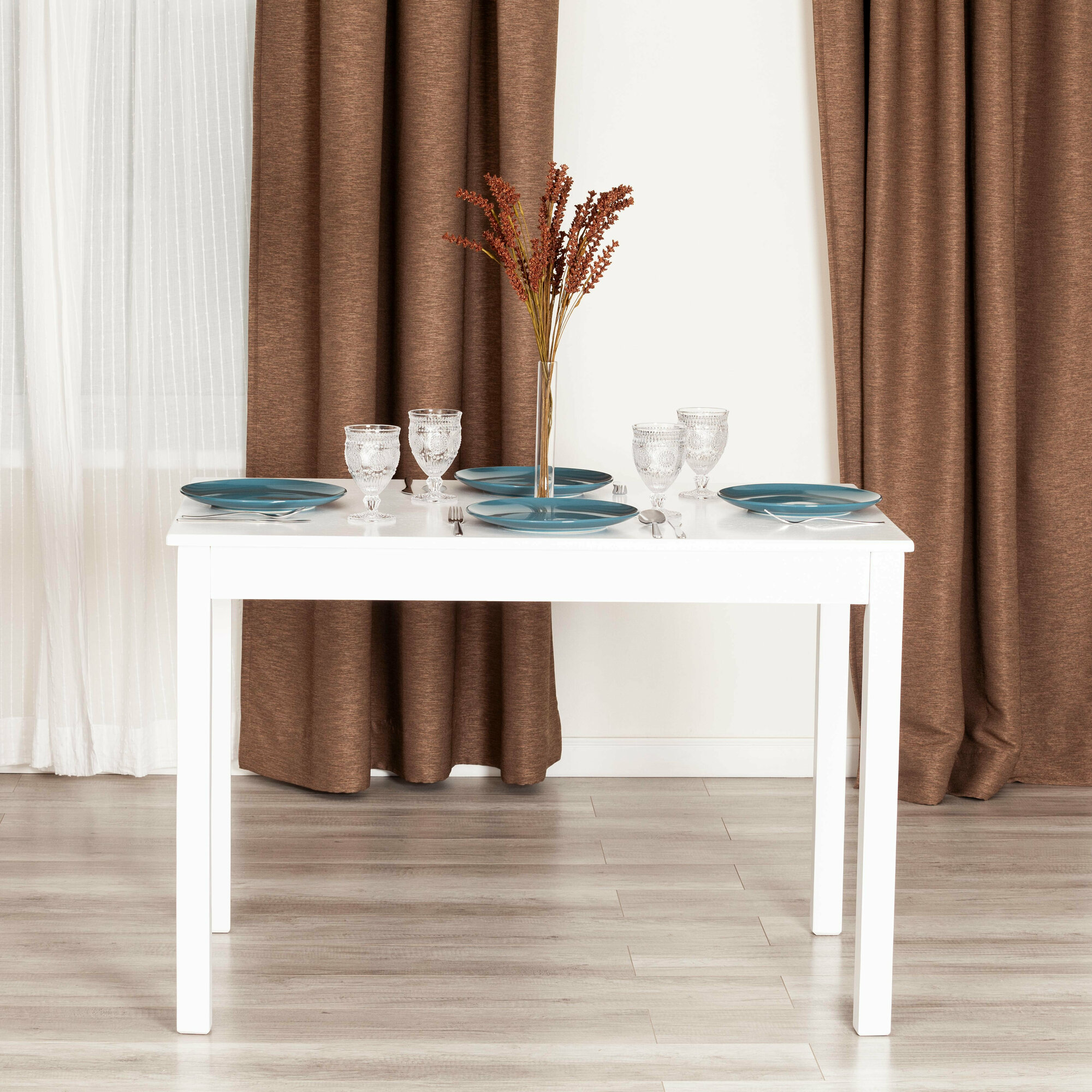 Стол обеденный кухонный прямоугольный TetChair MOSS, бук, мдф, 68 х 110 х 75 см, белый