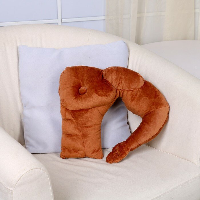 Мягкая игрушка-подушка «Мужское плечо» 45 см цвет коричневый
