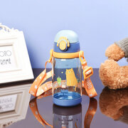 Бутылка для воды 520мл детская с декором и петлёй / безопасный пластик