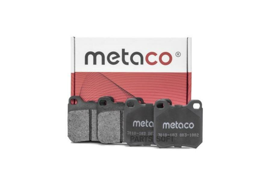 METACO 3010-183 Колодки тормозные задние дисковые