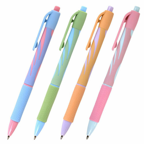 Ручка шариковая автоматическая BRAUBERG ULTRA-RT PASTEL, синяя, 0,7 мм, линия 0,35 мм, 143933, 40 штук, 143933
