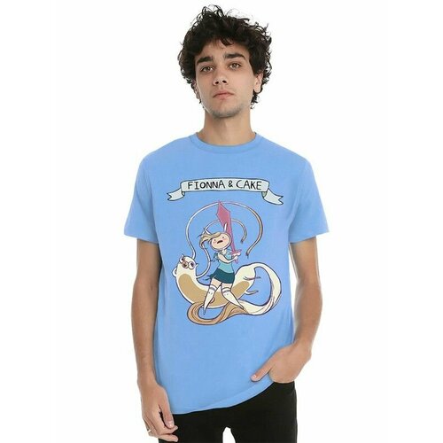 фото Футболка design heroes, размер 2xl, голубой