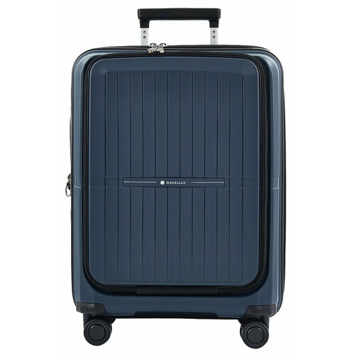 Чемодан MAGELLAN, 76 л, размер M, синий чемодан magellan 78 л размер m розовый