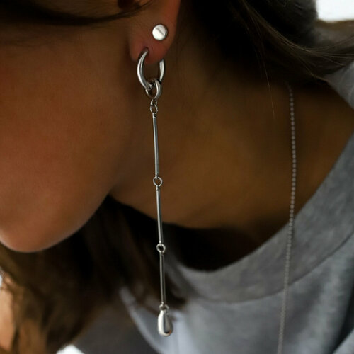 Серьги Hitrospletenia, серебряный