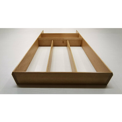 Деревянный лоток для столовых приборов Antislip в выдвижной ящик кухни (F.I.T, Германия), 27,2 х 47,2 х 5 см, бук, 1 шт.