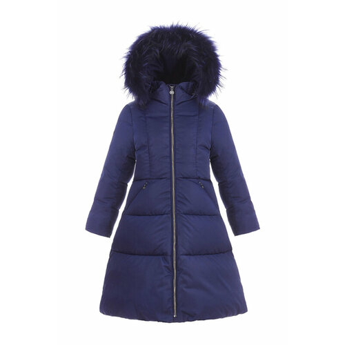 фото Пуховик pulka, размер 146, синий