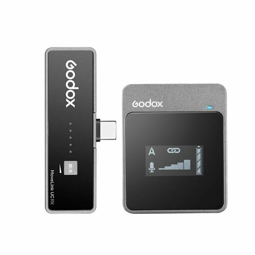 Петличная радиосистема Godox MoveLink UC1 для смартфона черный, серый
