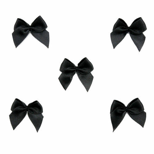 Бантик пришивной для декора Arta-F, 25*26 мм, D2150/BAD07AA (170 черный), 20 шт