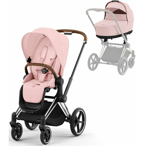 Cybex Priam IV | 2-в-1 (Peach Pink на шасси Chrome Brown)