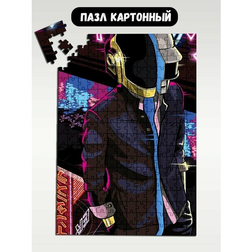 Пазл картонный 39,5х28 см, размер А3, 300 деталей, модель Музыка Daft Punk - 1598 пазл картонный 39 5х28 см размер а3 200 деталей модель музыка daft punk 1597