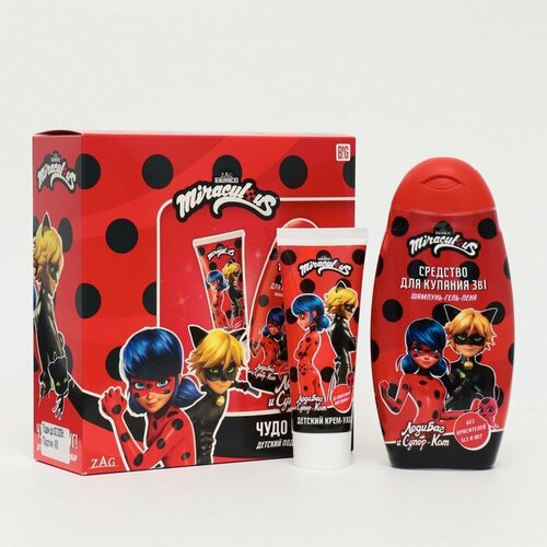 Леди Баг и Супер кот Подарочный набор Леди Баг и Супер кот средство для купания 3в1 300 мл крем-уход 75 мл 1117₽