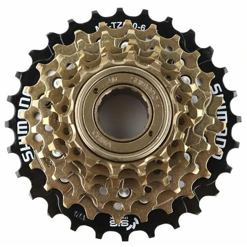 кассета трещотка 7 скоростей 00 170044 freewheel 7х14 28 hg ug коричневая Трещотка Shimano Tourney MF-TZ500, 6 скоростей, 14-28, AMFTZ5006428, OEM