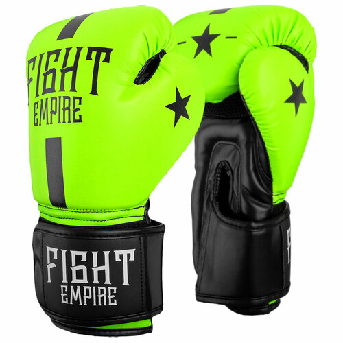 фото Перчатки боксёрские fight empire, 14 унций, цвет салатовый