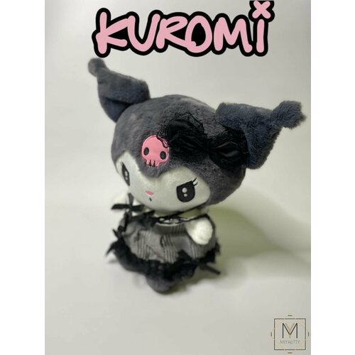 Игрушка мягкая Куроми аниме, плюшевый зайка Kuromi, черный