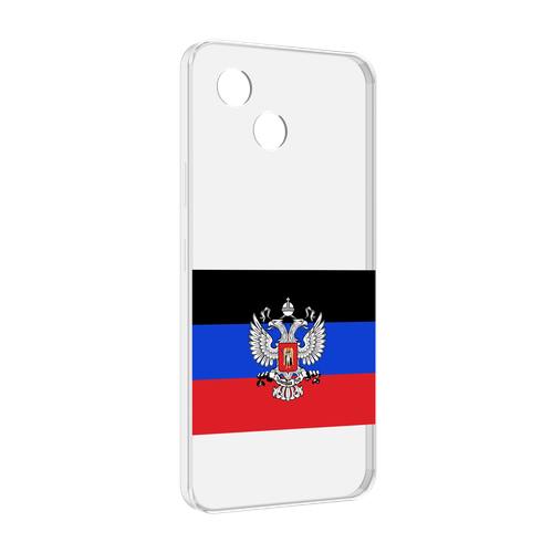 Чехол MyPads герб флаг ДНР-1 для Honor Play 30 задняя-панель-накладка-бампер
