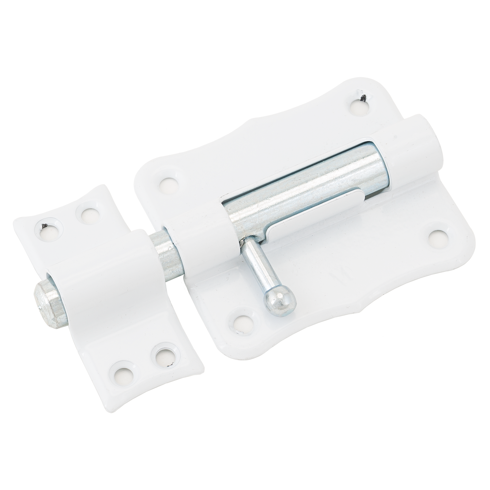 фото Шпингалет кунгур ЗТ2-70мм полимер фигурный белый