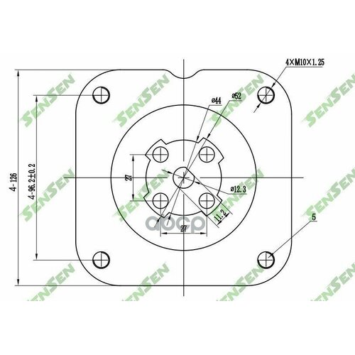 Опора Амортизатора Переднего Mazda 323 Vi 98 Sensen арт. M61004