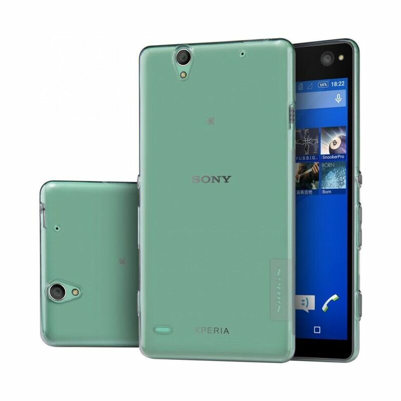 Силиконовый чехол для Sony Xperia C4 серый (Nillkin)