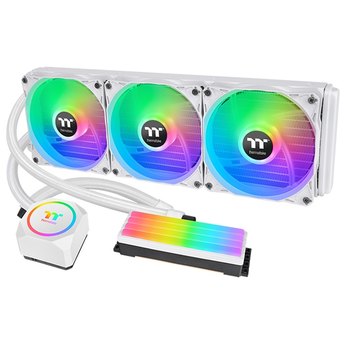 Система жидкостного охлаждения Thermaltake Floe RC360 CPU & Memory Snow Edition (CL-W331-PL12WT-A) жидкостная система охлаждения thermaltake cl w331 pl12wt a floe rc360 cpu aio liquid cooler snow edition