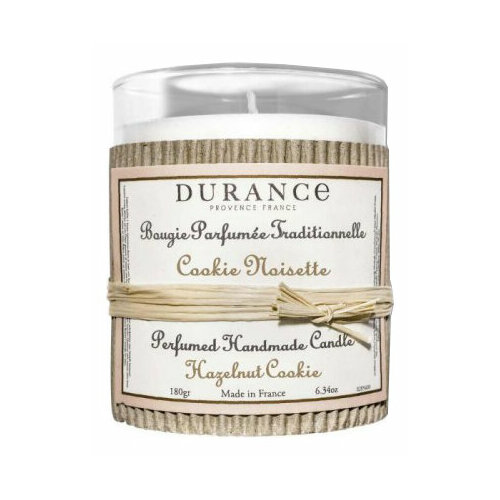 Durance Ароматическая свеча Perfumed Handmade Candle Hazelnut Cookie 180г (ореховое печенье с шоколадом)