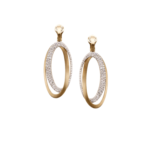 Серьги Antonini, белое золото, 750 проба, бриллиант